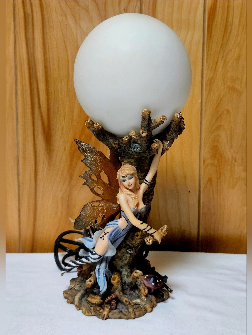 Nemesis Now "Kasia" Fantasy Fairy Table Lamp 13" Plug In Lighted
